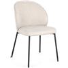 Bizzotto Sedia wendy nero/beige