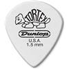 Jim Dunlop 478P Tortex Jazz III - Plettro per chitarra, 1,5 mm, confezione da 12, colore: Bianco