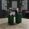 Bongo Doppio Portatile Tamburo Doppio Robusto