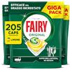 AMBI-PUR Fairy Original Pastiglie Lavastoviglie Tutto in Uno, 205 Caps, Limone