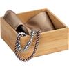 Wenko Organizer in bambù a 3 scomparti, serie Terra, marrone, Bambus mit Deckel S