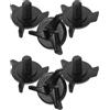 NULYLU Viti per Visiera Moto 6mm, 6 Pezzi Plastica Nera per Casco | Montaggio Rapido, Compatibilità Versatile, Attacco per Visiera, Accessorio per Casco e Dirt Bike