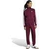 adidas Tuta Intera Completa UOMO Adidas Basic 3-Stripes Fleece Amaranto Bianco
