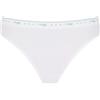 Sloggi - Slip 100 Tai in cotone elasticizzato (pacco da due slip), 4/44, BIANCO