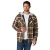 Wrangler Authentics Giacca A Maniche Lunghe Trapuntata Foderata In Flanella Con Cappuccio Camicia Button Down Uomo (Pacco da 1)