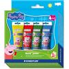 STAEDTLER Noris Junior Colori a Dita Peppa Pig Set da 4 - Primi Colori a Dita per Bambini su Carta, Legno e Vetro - Colori Misti ad Asciugatura Rapida in pratici tubetti