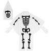 Pigiama con tuta scheletro di Halloween per il raduno vintage della festa