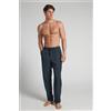 Intimissimi Pantalone Lungo In Tela Di Modal Riga Blu Blu