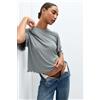 Intimissimi Maglia Manica Corta In Modal Soft Ribs Verde
