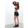 Intimissimi Pantaloncino In Seta Con Pizzo Verde