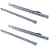 bricoleva.it KIT Guide per Cassetti Scorrevoli e Cassettiere ad Estrazione Totale non Ammortizzate Grigie in più Varianti Misura 35 cm Confezione da 2 coppie