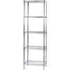 Scaffale 5 Ripiani 60x45x200 cm in Metallo Cromato Tosini