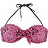MAISON SCOTCH Costumi Da Bagno Donna ~XS/S Top Bikini A Fascia Rosa Con Motivo