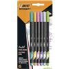 BIC Intensity Pennarelli con punta fine in feltro Confezione da 6 Colori pastello assortiti.