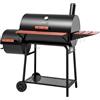 Royal Gourmet CC1830W - Griglia a carbone a 30 barili con tavolino, 150 cm quadrati, per esterni, cortile, patio e feste, colore: nero