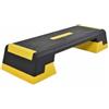KQFCAZRE Aerobic Step Piattaforma Step Aerobica Pedana Cardio Gradino Fitness Struttura Compatta Materiale Polipropilene Adatta per Esercizi a Casa Perdita, Giallo, 98 37 15/20/25