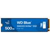 ‎Western Digital Technologies, Inc. WD Blue SN5000 500GB SSD, Read speeds up to 5000 MB/s, NVMe SSD, Internal SSD, P