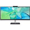 Acer CB343CURDb Monitor Curvo 34" 21:9 IPS 3440x1440 Vero 60 Hz Nero CAM