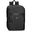 Pepe Jeans Blackmore Zaino per laptop da 15,6 pollici, nero, 28 x 40 x 14 cm, poliestere con dettagli in pelle sintetica 15,68 L by Joumma Bags, Nero, Taglia unica, Zaino per computer portatile