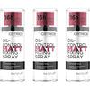 Catrice Cosmetics Catrice Oil-Control Matt Fixing Spray, spray per il viso, trasparente, per pelli miste, rinfrescante, fissativo, duraturo, opacizzante, raffinante pori, opaco, naturale, vegano, confezione da 3 (3 x