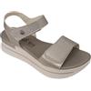 Cinzia Soft LF 92429 Sandali Donna con Platform, Fasce regolabili a strappo, Sottopiede Soffice, Linea Comoda (Argento, Sistema Taglie Calzature EU, Adulto, Donna, Numero, Media, 38)