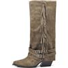 IF Texani Cowboy Western Scarpe da Donna Stivali Stivaletti Frange Camperos Etnici ML60