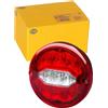 HELLA 2NR 013 155-201 Luce posteriore, LED, 24V, avvitato/avvitato, colore diffusore luce rosso/trasparente, Cavo 300mm, Spina AMP, Dx/Sx, Quantità 1