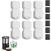 VOUAAOOD Fontanella per Gatti Filtri - Compatibile con Fontanina in Acciaio Inox Modello A7-6 Filtri a Carbone + 6 Spugne - Set da 3 Mesi
