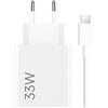 TELEFONMAX per Xiaomi: caricabatterie Turbo Charge da 33 W con alimentatore USB-A e cavo USB-C