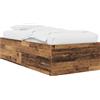 vidaXL Struttura letto a terra in legno di recupero 80 x 200 cm in materiale derivato dal legno