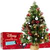 Get Trend Nightmare Before Christmas Albero di Natale con Luci Incorporate con 12 Palline, 50 cm Alberi di Natale Piccoli LED a Stringa e Punte Smerigliate, Decorazioni Natalizie (Multi TNBC)