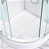 Mofonky Tappetino Da Doccia Antiscivolo, 70 X 70 Cm, Per Docce Angolari O Triangolari, Con Ventose, Grande Sicurezza, Materiale Pvc, Adatto A Anziani