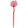 VESTA Oggetto decorativo Funny Ocean - Corallo del Mediterraneo - Rosso - 10,2xH37,4 cm - Cristallo acrilico - Idea regalo - Made in Italy