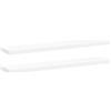 vidaXL Scaffali a Parete 2 pz Bianchi 120x23,5x3,8 cm in MDF