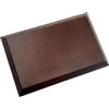 WIN CHAMP Piedistallo in legno massello di ciliegio, base rettangolare in legno con smusso, decorazione vintage in legno per esposizione (22,9 x 15,2 x 2,2 cm)