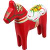 PATKAW Statuetta di Cavallo in Legno Svedese Dipinto a Mano, Decorazione Nordica per Casa e Soggiorno, Ornamento Colorato per Mobile Tv, Figurina Artigianale Originale per Spazi