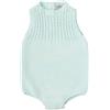 BABIDU bebé de Punto Modelo Recuerdo, Pelele sin Mangas con Tejido Trenzado En El Pecho Pagliaccetto Bambino, Salmone, 1 Mesi Unisex-Bimbi
