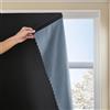 Jilron Autohesion - Tende oscuranti per finestre e camera da letto, termiche, per cucina, stanza da letto, oscuranti, colore: nero