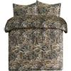 VISI-ONE Realtree Max-7 - Set copripiumino per letto matrimoniale, 3 pezzi, universale, decorazione rustica per la natura e gli amanti degli animali, perfetto per camper, cottage, cottage, ranch