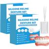 Generico Set di protesi in silicone per protesi parziali - Kit di protesi domestiche fai-da-te facile, morbido e confortevole per adulti (2 set)