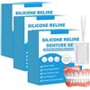 Generico Set di protesi in silicone per protesi parziali - Kit di protesi domestiche fai-da-te facile, morbido e confortevole per adulti (3 set)