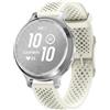 GIOPUEY Cinturini Compatibile con Garmin Lily 2/Lily 2 Active, Morbido Silicone Cinturino [Resistente all'Usura] [Traspirante] - Beige
