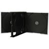 Four Square Media - Custodia unica per 4 CD/DVD, 25 mm, nero