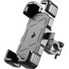 DIALFA Porta Cellulare Moto per Aprilia RS 457 2024, 360° Rotazione Porta Cellulare Moto, Antivibrante Porta Cellulare Moto, Porta per 4.7 -7.2 Smartphone,A Handlebar-Black