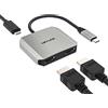 WAVLINK Splitter da USB-C a doppia HDMI, adattatore HDMI 3 in 1