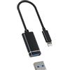 WASRUYI Adattatore Lightning OTG Connettore USB femmina per iPhone 14 13 pro max per iPad per Apple MFI Certificato Trasferimento dati USB-A Flash Drive Tastiera Mouse Lettore di schede Stick 3.0 Cavo
