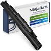 NinjaBatt Batteria per HP 807957-001 807956-001 HS04 HS03 HSTNN-LB6V 807612-421 HSTNN-LB6U 250 G5 807611-421 TPN-C125 15-AF067SA 843532-851 - Lunga durata [4 celle/2200 mAh/33Wh]