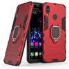 MaiJin LuluMain Compatibile con Huawei P Smart+ Cover, Custodia Armor Anello Cavalletto (Funziona con Il Supporto Magnetico per Auto) Case Paraurti per Huawei P Smart Plus, Nova 3i (Rosso)