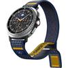 Spigen Cinturino Athlex Air per Galaxy Watch 9&8 40/44/46mm | Cinturino nylon con chiusura a strappo e cuciture gialle per Galaxy Watch 9&8/8 Classic (2026/25) - Active Navy