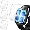 iVoler 3 Pezzi Clear Cover con Pellicola Protettiva per Huawei Watch Fit 5, Copertura Completa Custodia Anti-Graffio Ultra Sottile Morbida TPU Case, Trasparente